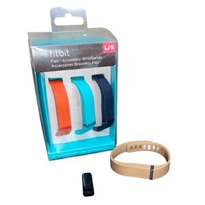 Fitbit Flex Wireless Activity Sleep Tracker Black FB401 W/ Bands UNTESTED